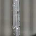 White Tension Curtain Rod for Windows 28 to 48 inch, Adjustable Expandable Pressure Spring Curtain Rod No Drilling, 7/8" Curtain Rod for Bedroom Doorway Closet Door