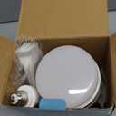 Socket Fan Light with Remote, Fan Light Bulb with Spare LED Replacement Board, E26 Socket Fanlight Dimmable for Kitchen Garage Laundry Storeroom Basement White