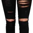 DLAYBGFA Ripped Skinny Jeans for Women High Waisted Stretch Slim Fit Distressed Butt Lifting Denim Jeans Pants, Medium