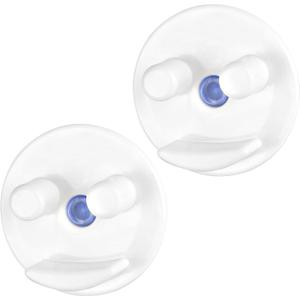 LveSunny 2PCS Sponge Holder for Kitchen Sink, Sink Caddy for Scrub Sponges, Self-Draining Suction Sponge Holder, Bathroom Kitchen Sink Organizer for Holding Smiley Sponges (White)