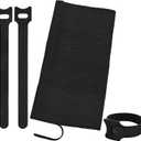 212Pcs 6in Cable Ties, Adjustable Cable Straps Wire Organizer Cord Wrap, Hook and Loop Cable Management