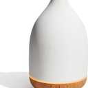 InnoGear Oil Diffuser, 150ML Ceramic Diffuser for Essential Oils Handcrafted Aromatherapy Diffuser Ultrasonic Cool Mist Humidifier with 2 Mist Modes Waterless Auto Off for Room Office, White (Medium)