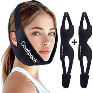 Comfpack Wisdom Teeth Ice Pack with Exposed Ear Design, 2PCS Large Face Ice Pack with Soft Plush for TMJ, Jaw Pain, Tonsillectomy, Oral Surgery, Face Swelling, Cosmetic Recovery