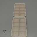 Foldable & Portable Pill Organizer 2 Times A Day with Extra Compartments - Etched Labels - Weekly 7 Day AM PM Medicine Box, Week Daily Travel Pill Case Holder Dispenser for Vitamin, Supplement - Khaki