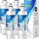 ICEPURE 46-9690 ADQ36006101 Replacement for LG LT700P, Kenmore Elite 9690 ADQ36006102, RFC1200A RWF1200A WSL-3 LFXS24623S LFXS30766S LFXC24726D LFXC24726S ADQ36006101-S Refrigerator Water Filter,4PACK