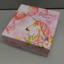 TCJJ Sparkly Unicorn Headphones for Girls, 85dB Safe Volume Limit, Wireless & 3.5mm Wired Headset with Mic, Adjustable Headband, Fast Charging, Foldable,for School, Tablet, Travel, Airplane