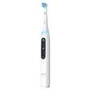 Oral-B Rechargeable Electric Toothbrush, iO5 Limited Deep Clean & Whiten, 5 Cleaning Modes, Visual Pressure Sensor to Protect Gums, Travel Case, 3 Brush Heads, White