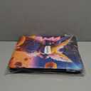 Trading Card Binder,9 Pocket Slots For Cards, Double Sided Sheet, Anti-Slip Pockets, Card Binder For Collectibles, Card Holder with Zipper, Fits Standard Size Cards,Creature Designed Purple and Yellow