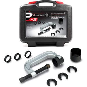 Powerbuilt Upper Control Arm Bushing Service Tool Set for Ford, GM and Chrysler, Remove and Install Car Bushings, 648604