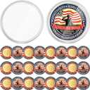 Kigeli 48 Pcs Veterans Military Challenge Coin with Protective Box Thank You for Your Service Appreciation Gift Commemorative Army Military Coins for Memorial Day Men Women, 1.57 x 0.11''