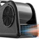 Floor Drying Air Mover Blower with Warm & UV Lamp, 3-Speed High-Velocity Fan for Home, Garage, Workshop, 12.59"D x 7.1"W x 12.6"H