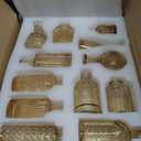 Glass Bud Vase Set of 24, Small Amber Flower Vases for Centerpieces in Bulk, Mini Vintage Vase for Wedding Decor, and Home Table Dcor