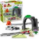 LEGO DUPLO Town Train Tunnel and Tracks Expansion Set - 10 Extra Pieces of Train Tracks - Preschool and Toddler Train Set, Ages 2+ - Building Toy for Boys and Girls - 10425