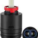 40PHF-2 40mm Shower Cartridge Replacement,Fit for RomceBath Shower Cartridges,Compatible with Tub/Shower Faucet for Shower Mixer Valve,Product Height 3.15 in (80mm) Width 1.57 in (40 mm)