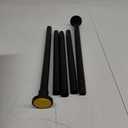 Black Shower Curtain Rod 31 to 80 Inch,1 Inch Diameter Adjustable Spring Tension Stainless Steel Telescoping Rod,Easy Install,No Rust