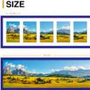decorUhome 8x24 Picture Frames Collage Wall Decor, Display 5Pcs 4x6 Photos with Mat or 1Pcs 8x24 Unmatted, 5 4x6 Collage Picture Frames for Wall Mounting, Royal Blue