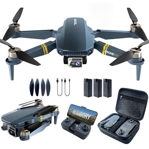 ‌4K Drones with Camera for Adults: 2650ft Long-Range Foldable Quadcopter, 60+ Min Flight, Brushless Motor, Auto Hover & Follow Me (3 Batteries)