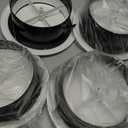 Baquler Air Vent Covers, ABS Adjustable Soffit Vent, Soffit Vents Round Ceiling Diffuser for Living Room Closet Bathroom Indoor Ventilation Use (4 Pcs, 6 Inch,White)