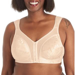 Playtex Women's Wireless Bra, Front Close, Supportive, 4695 (42DD, Light Beige)