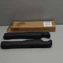 2Pack Leather Car Seat Gap Filler  Anti-Drop Console Organizer, Scratch-Resistant Waterproof Easy to Clean, Fits 90% Vehicles Without Blocking Seat Movement (Black)