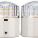 Partsam 2Pcs Red/Amber 24LED Boat Trailer Post Pipe Guide Lights, Clear Lens, 12V, IP67 Waterproof