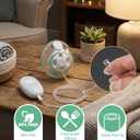 4 Pack Replacement Tubing Compatible with Elvie Stride, Breast Pump Tubing with Tube Connectors, Connect Motor Unit and Breast Shields, Durable and Easy to Clean, Replacement Pump Parts, Clear