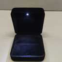 Pendant Necklace Box with LED Light Necklace Gift Box Velvet Jewelry Display