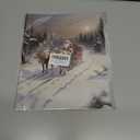 Boat Wades Vintage Christmas Tree Unframed Wall Art Prints,Vintage Botanical Fir Christmas Posters & Prints For Living Room Home Dorm Decor,Farmhouse Holiday Wall Art Prints 8x10 Set Of 4