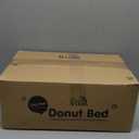 Donut Dog Bed - Premium Comfort for Anxiety Relief - Fluffy & Calming Design with Ultra-Plush Support | Cozy Round Dog Bed with Super Soft Circle Style (Size S Dark Grey)
