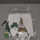 YRDBGHZDF Green Plaid Leopard St. Patrick's Day Gnome Tote Bag, Irish Lucky Shamrock Gnome Canvas Tote Bags, Chillin with My Gnomies Reusable Grocery Shopping Bag