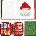 Glowvibe Embroidery Stitch Book Kit for Beginners | Embroidery Stitch Practice Book with Complete Toolkit, Gift for Craft Lovers and Sew Enthusiasts
