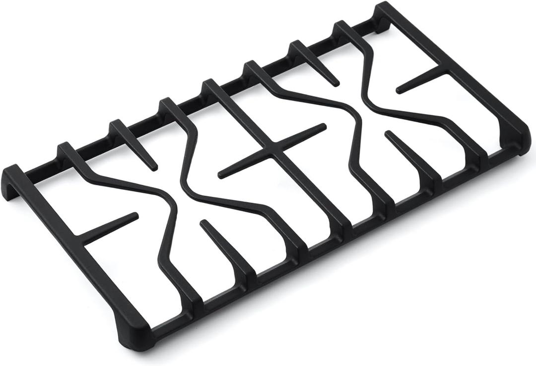 Upgraded WB31X27151 WB31X24736 Grate Replacement for GE Stove Parts 19.6 x 10 Cast Iron Range Burner Grate GE Surface Burner Side Grate General Electric Gas Cooktop Parts Cooking Grate 1 Pack