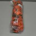 Fake Mums Artificial Fall Hanging Flowers for Outdoors Decoration, 2 PCS Fake Silk Morning Glory with Brown Eucalyptus UV Resistant Plants for Wall Home Porch Patio Balcony Yard Decor (Orange)