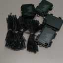 White Christmas Lights Outdoor Battery Operated String Lights Total 100LED 33Ft with Timer 8 Modes 16.4Ft*2 Waterproof Outdoor Indoor for Christmas Decor, Cold White, 2-Pack