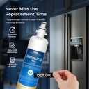 Waterdrop Plus WDP-F19C Replacement for GE RPWFE, RPWF (with CHIP) NSF 401 Refrigerator Water Filter, Compatible with GFE28GBLTS, GFE28GSKSS, PFE28KMKES, GFD28GYNFS, GFD28GBLTS, PWE23KYNFS