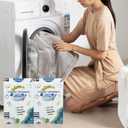 Laundry Sheets Plastic Free Laundry Detergent Compact & Portable, Concentrated Laundry Soap for Home & Travel (30-60-loads, Ocean) (60 Count (Pack of 1))