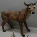 Design Toscano Big Rack Deer Buck Indoor/Outdoor Garden Decoy Animal Statue, 28 Inch Long, 24 Inch Tall, Cast Stone Resin, Brown Finish