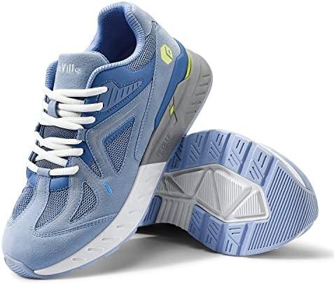 FitVille Women's Extra Wide Walking Shoes Wide Width Sneakers for Flat Foot Plantar Fasciitis Heel Pain Relief - Rebound Core 6