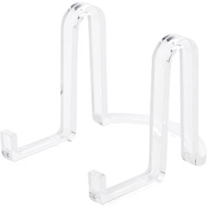 Plymor Clear Acrylic Ribbon-Style Display Easel, 3.75" H x 3.875" W x 5" D