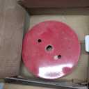 6-1/4 Inch Hole Saw for Recessed Lighting, 159mm HSS BI-Metal Hole Cutter for Wood, 32mm Cutting Depth Hole Cutter with Hex Shank Drill Bit Adapter for Cornhole Boards, Plastic Drywall, Fiberboard, Red