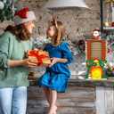 2 x Cinrobiye Countdown to Christmas Wooden Advent CalendarDIY Christmas Advent Countdown Colorable Santa in the Chimney Craft kit for Door Table Wall Mantel Holiday Farmhouse Xmas Decor