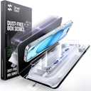 SMARTDEVIL 3 Pack Tempered Glass for iPhone 15 Screen Protector, Military-Grade Shatterproof Protection, 9H Hardness, Fast & Easy Installation, Case Friendly Design