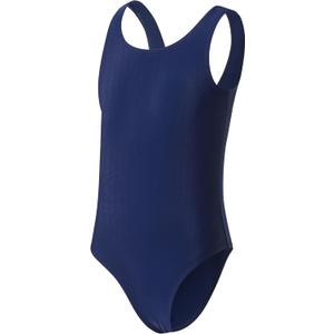 One Piece Swimsuit for Girls with Removable Chest Pad Quick Dry & Stretchy for Swim Team Beach (Blue,14Y)
