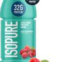 Isopure Zero Carb 32g Clear Protein Ready-to-Drink, Whey Protein Isolate, Blue Raspberry, 12 Pack (Packaging May Vary) (16 Fl Oz (Pack of 12))