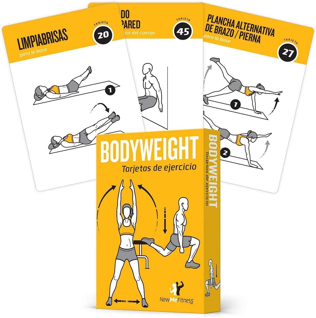 NewMe Fitness Bodyweight Tarjeta Gua de Ejercicio