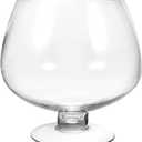 GANAZONO Clear Bubble Bowl Glass Fish Bowl Terrarium Globe Flower Vase Hydroponic Vase Goblet Beer Glass Centerpiece for Home Office Wedding Party Tabletop Decor 6.68inches