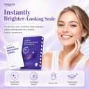 Purple Teeth Whitening Strip - Mild Whitening Solution that Effectively Removes Difficulty Caused by Smoking, Drink, and Coffee. Quick & Effect, Home Whitening Program (14 PCS)