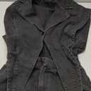 Women Summer Sleeveless Denim Romper Casual V Neck Bodycon Short Jumpsuits Cut Out One Piece Outfits (Medium, Black)