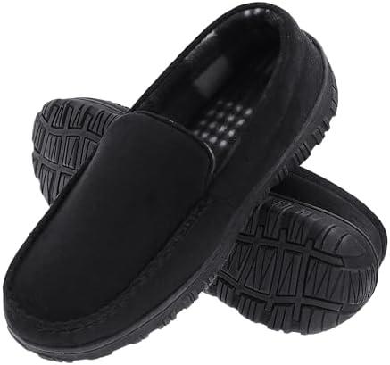Lulex Mens Slippers Moccasins for Men's Memory Foam House Slippers Indoor Outdoor House Shoes Size 13