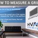 HVAC Premium 10'' X 6'' 1-Way AIR Supply Grille - Vent Cover & Diffuser - Flat Stamped Face - White [Outer Dimensions: 11.75''w X 7.75''h]